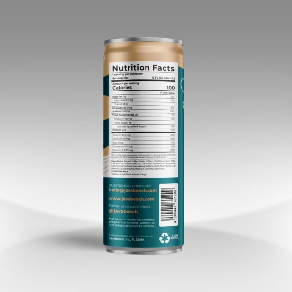 Javabooch Anaerobically Fermented RTD - Almond Milk Vanilla - Image 2