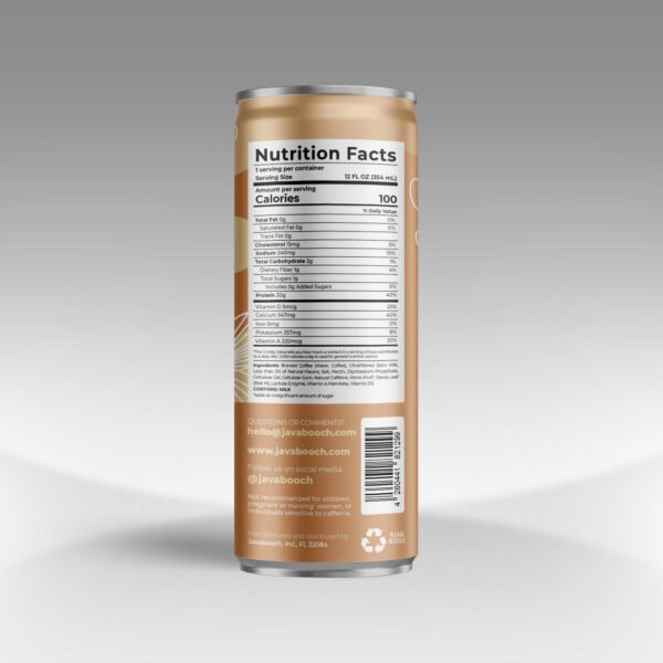 Javabooch Anaerobically Fermented RTD -  Vanilla Cream - Image 2